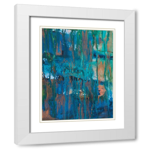 Contemporary Wash 1 White Modern Wood Framed Art Print with Double Matting by Varacek, Pam