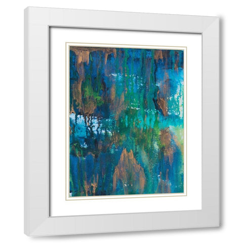 Contemporary Wash 2 White Modern Wood Framed Art Print with Double Matting by Varacek, Pam