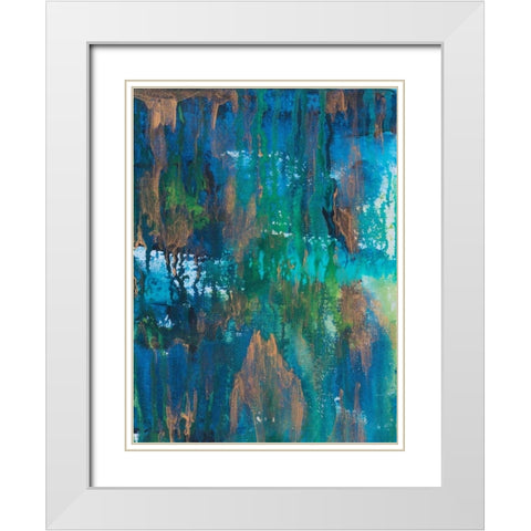 Contemporary Wash 2 White Modern Wood Framed Art Print with Double Matting by Varacek, Pam