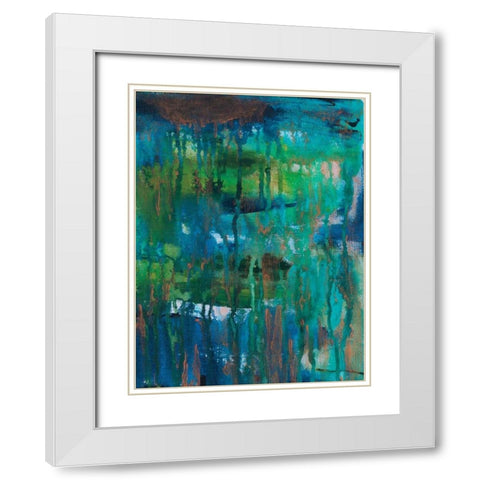 Contemporary Wash 3 White Modern Wood Framed Art Print with Double Matting by Varacek, Pam