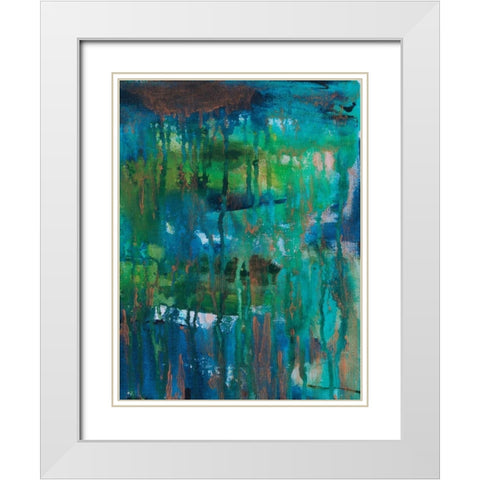 Contemporary Wash 3 White Modern Wood Framed Art Print with Double Matting by Varacek, Pam