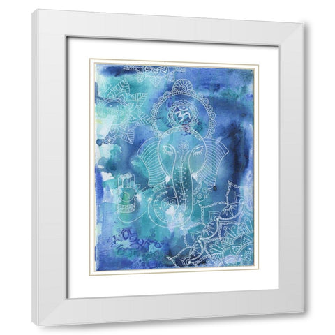 Great Deity White Modern Wood Framed Art Print with Double Matting by Varacek, Pam