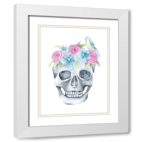 Day Of Tribute White Modern Wood Framed Art Print with Double Matting by Varacek, Pam