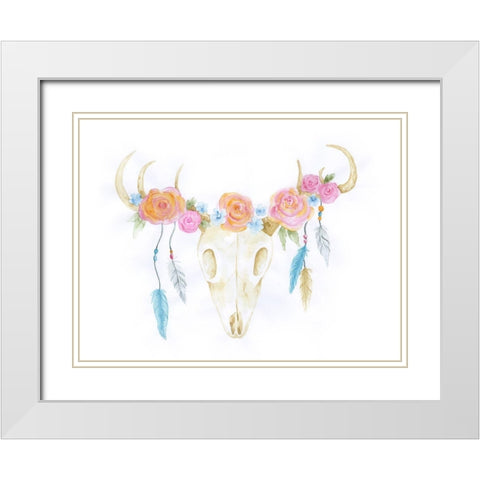 Hunting Treasures White Modern Wood Framed Art Print with Double Matting by Varacek, Pam
