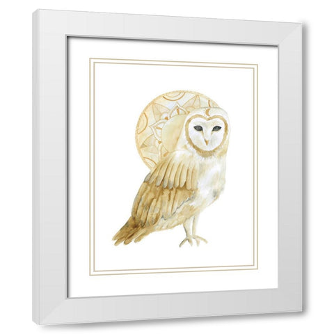 Night Dreams White Modern Wood Framed Art Print with Double Matting by Varacek, Pam