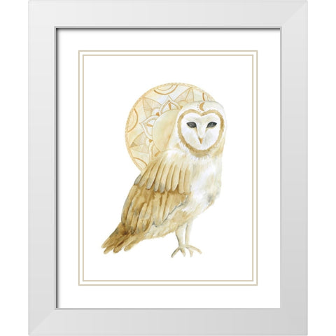Night Dreams White Modern Wood Framed Art Print with Double Matting by Varacek, Pam