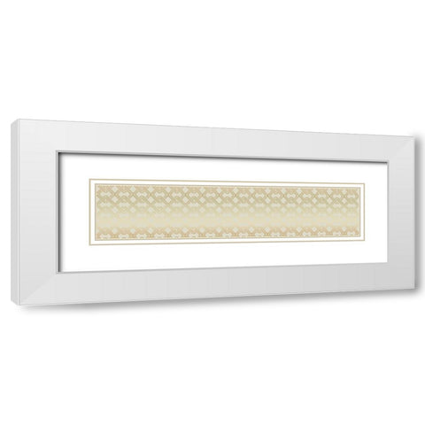 Hello Beautiful Pattern IVORY White Modern Wood Framed Art Print with Double Matting by Allen, Candace