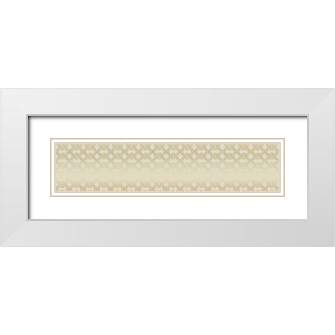 Hello Beautiful Pattern IVORY White Modern Wood Framed Art Print with Double Matting by Allen, Candace