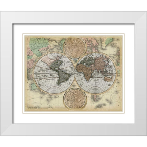 Ancient World Traveler White Modern Wood Framed Art Print with Double Matting by Allen, Candace