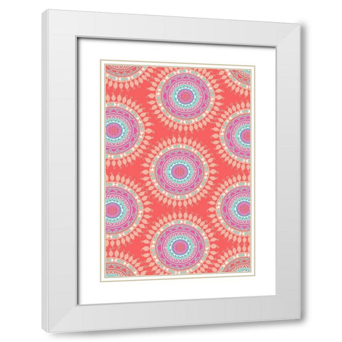 Bright Boho Bedding White Modern Wood Framed Art Print with Double Matting by Allen, Candace