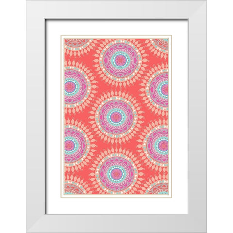 Bright Boho Bedding White Modern Wood Framed Art Print with Double Matting by Allen, Candace