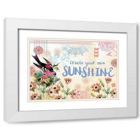 Sunshine Day White Modern Wood Framed Art Print with Double Matting by Allen, Candace