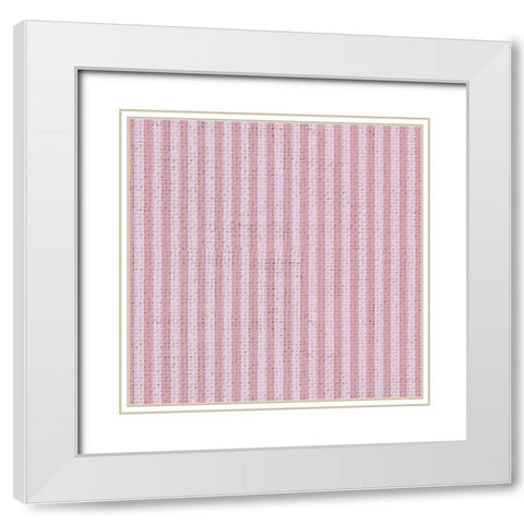 Paris Stripe White Modern Wood Framed Art Print with Double Matting by Allen, Candace