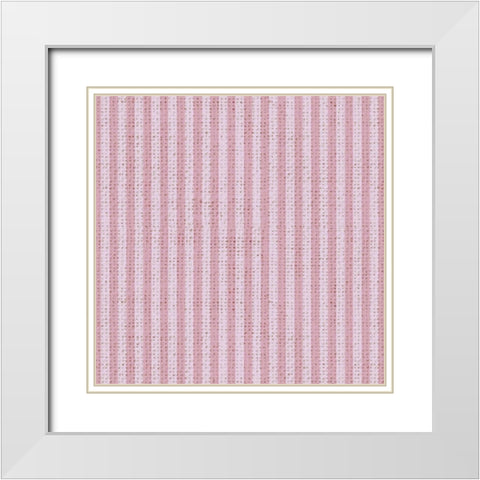 Paris Stripe White Modern Wood Framed Art Print with Double Matting by Allen, Candace