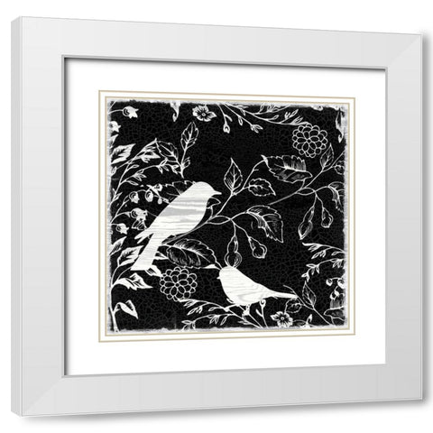 Bird Silo White Modern Wood Framed Art Print with Double Matting by Lula Bijoux and Company