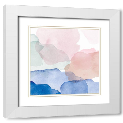 Club Med Watercolors 1 White Modern Wood Framed Art Print with Double Matting by Lula Bijoux And Company