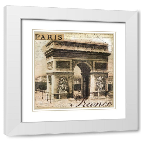 LArc White Modern Wood Framed Art Print with Double Matting by Lula Bijoux and Company