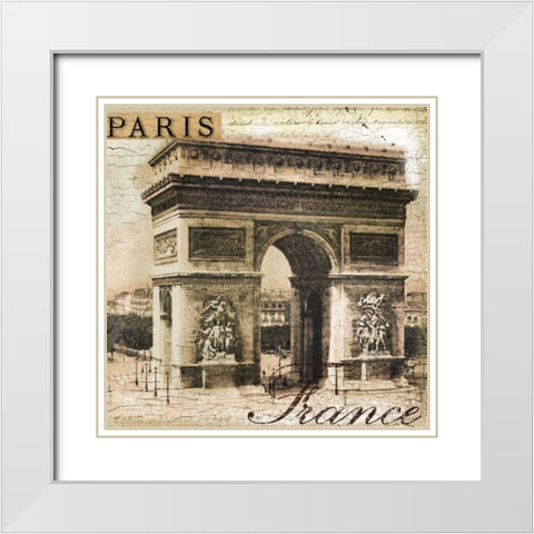 LArc White Modern Wood Framed Art Print with Double Matting by Lula Bijoux and Company