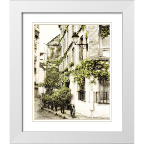 Rue Poulbo White Modern Wood Framed Art Print with Double Matting by Poinski, Dianne