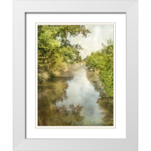 Summer Morning White Modern Wood Framed Art Print with Double Matting by Poinski, Dianne