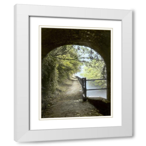 Shrewley Tunnel White Modern Wood Framed Art Print with Double Matting by Poinski, Dianne