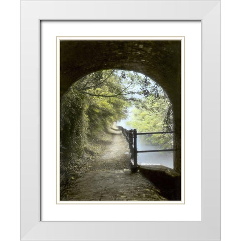 Shrewley Tunnel White Modern Wood Framed Art Print with Double Matting by Poinski, Dianne