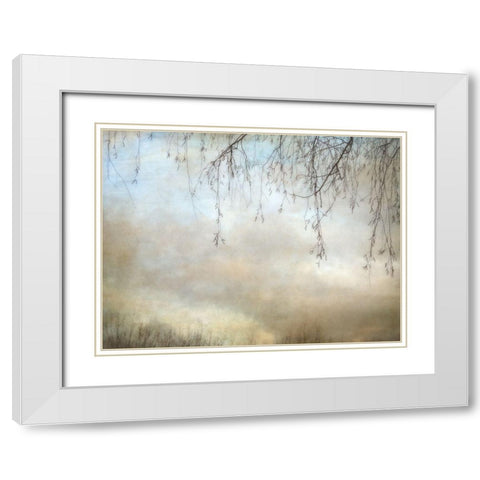 Winter Dusk White Modern Wood Framed Art Print with Double Matting by Poinski, Dianne