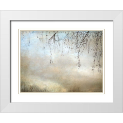 Winter Dusk White Modern Wood Framed Art Print with Double Matting by Poinski, Dianne