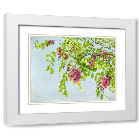Looking up White Modern Wood Framed Art Print with Double Matting by Poinski, Dianne