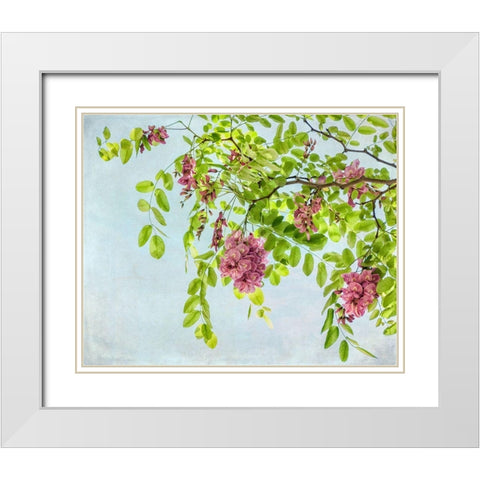 Looking up White Modern Wood Framed Art Print with Double Matting by Poinski, Dianne