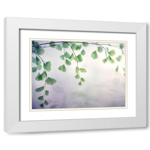 Fallen 1 White Modern Wood Framed Art Print with Double Matting by Poinski, Dianne
