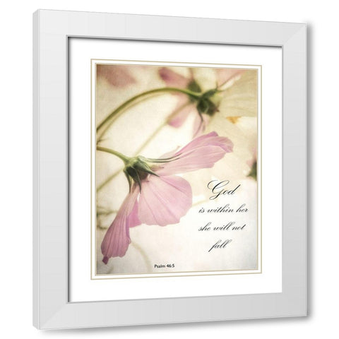 Petite God White Modern Wood Framed Art Print with Double Matting by Poinski, Dianne