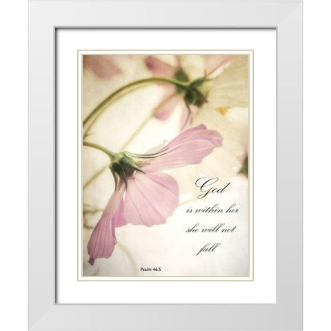 Petite God White Modern Wood Framed Art Print with Double Matting by Poinski, Dianne