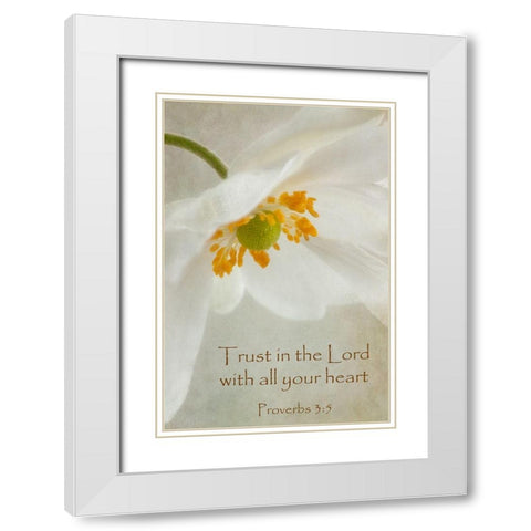 Spring Bonnet Trust White Modern Wood Framed Art Print with Double Matting by Poinski, Dianne