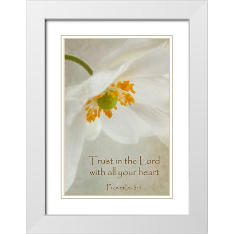 Spring Bonnet Trust White Modern Wood Framed Art Print with Double Matting by Poinski, Dianne