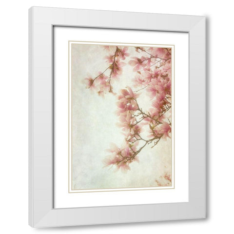 Pinker I White Modern Wood Framed Art Print with Double Matting by Poinski, Dianne