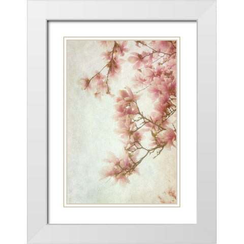Pinker I White Modern Wood Framed Art Print with Double Matting by Poinski, Dianne