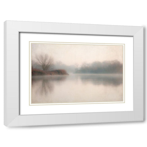 Lake 2 White Modern Wood Framed Art Print with Double Matting by Poinski, Dianne
