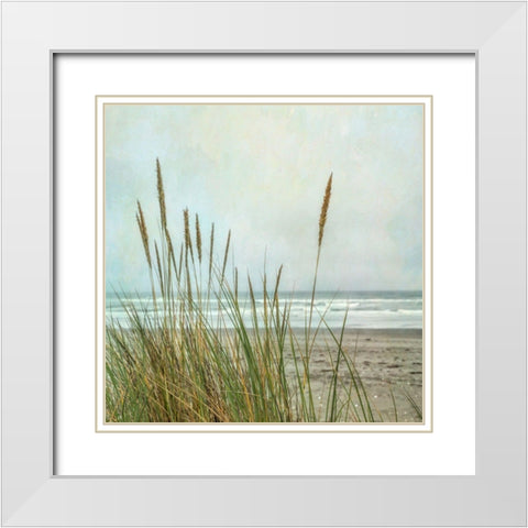 North Coast Dunes 2 White Modern Wood Framed Art Print with Double Matting by Poinski, Dianne