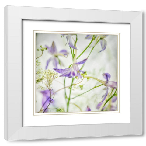 Gentle Dance 3 White Modern Wood Framed Art Print with Double Matting by Poinski, Dianne