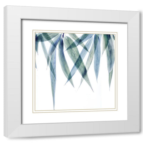 Vibrant Bamboo 1 White Modern Wood Framed Art Print with Double Matting by Poinski, Dianne