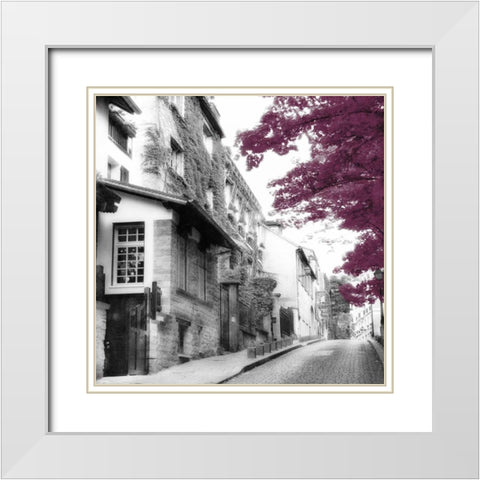 Eggplant Montmartre White Modern Wood Framed Art Print with Double Matting by Poinski, Dianne