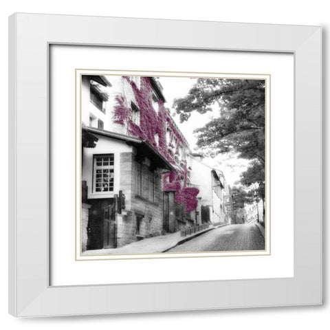 Eggplant Montmartre White Modern Wood Framed Art Print with Double Matting by Poinski, Dianne