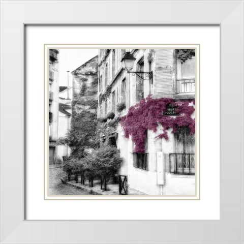Eggplant RuePoulbo 2 White Modern Wood Framed Art Print with Double Matting by Poinski, Dianne