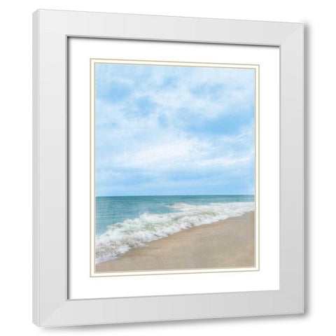 Summertime Breeze Beach White Modern Wood Framed Art Print with Double Matting by Rowland, Joseph