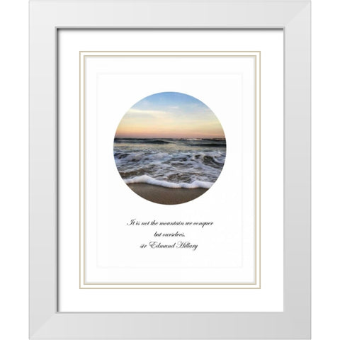 It Is Not The Mountain White Modern Wood Framed Art Print with Double Matting by Rowland, Joseph