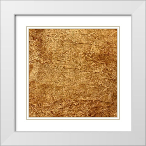 Woven Stone White Modern Wood Framed Art Print with Double Matting by De Carvalho, Sandro