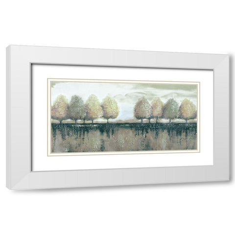 Rare Origin White Modern Wood Framed Art Print with Double Matting by Sunny