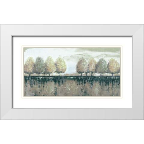 Rare Origin White Modern Wood Framed Art Print with Double Matting by Sunny