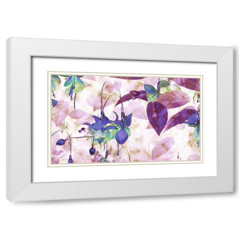 Wild Lavender White Modern Wood Framed Art Print with Double Matting by Ghanooni, Sarah